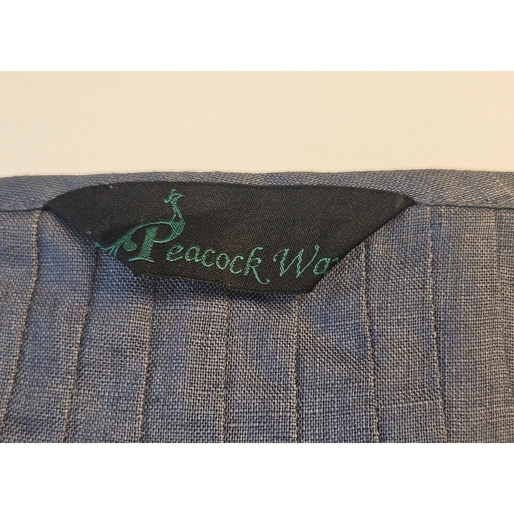 Peacock Ways Linen Dark Grey Tunic Dress‎ Artsy Lagenlook Size L - Picture 7 of 9